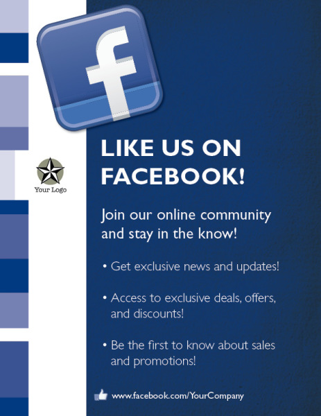 marketing revolution social media promotion flyers 1 sided facebook logo for flyer
